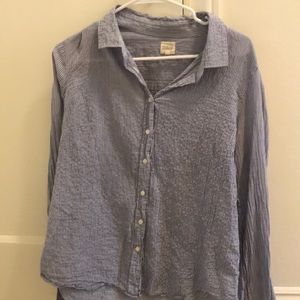 J crew searsucker buttondown